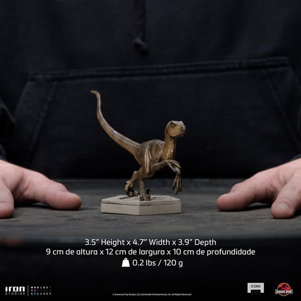 Jurassic Park Velociraptor's Are on the Hunt with Iron Studios 