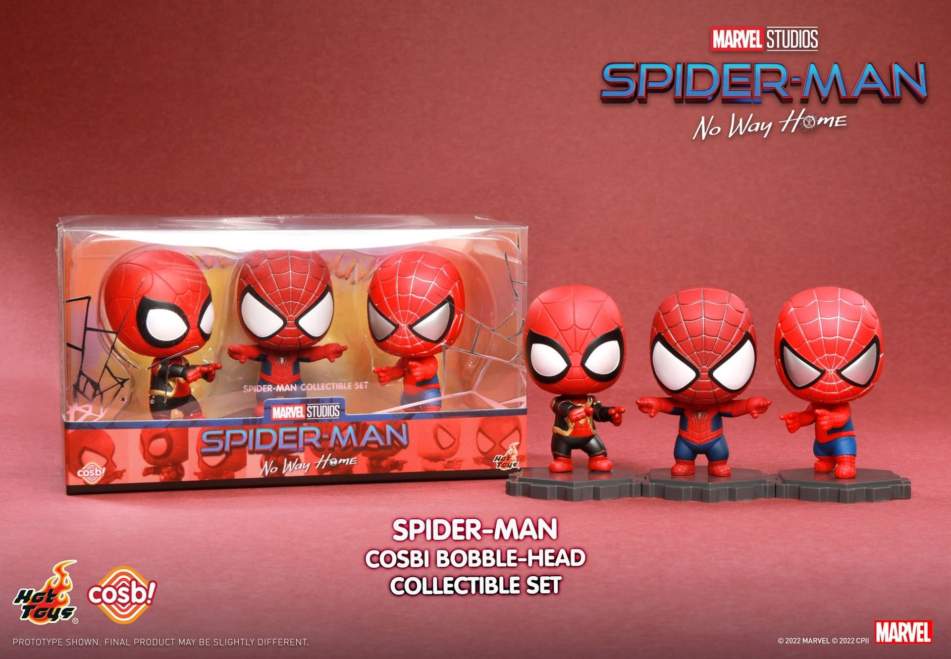 Spider-Man: No Way Home 3-Peters Meme Cosbi Set Hits Hot Toys