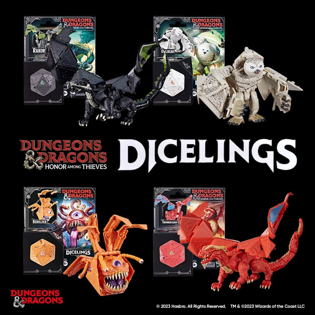 Hasbro Debuts Dungeons & Dragons Transforming D20 Dicelings 