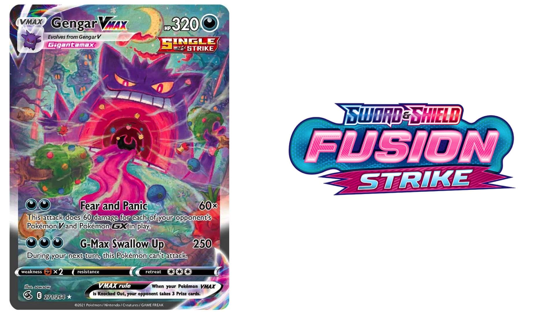 Pokemon Card GENGAR VMAX 157/264 Fusion Strike Full Art- Single