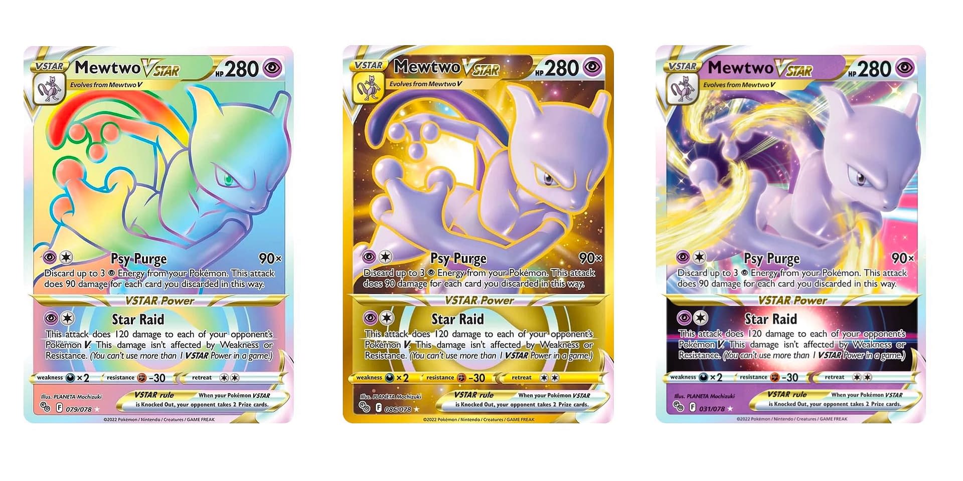 Gold Mewtwo VStar from the Pokémon go set coming soon. : r/PokemonTCG