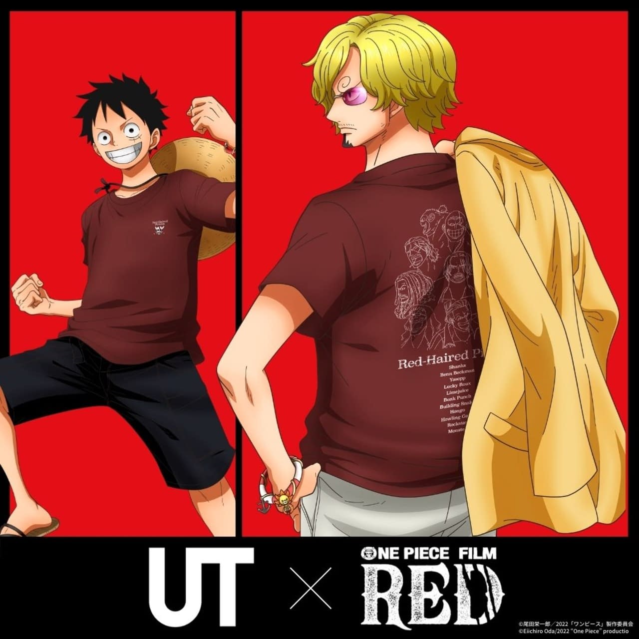 COMING SOON: UT x ONE PIECE FILM RED! 🔥 The stage is setintroducing 4  unique designs featuring your favorite film characters.…