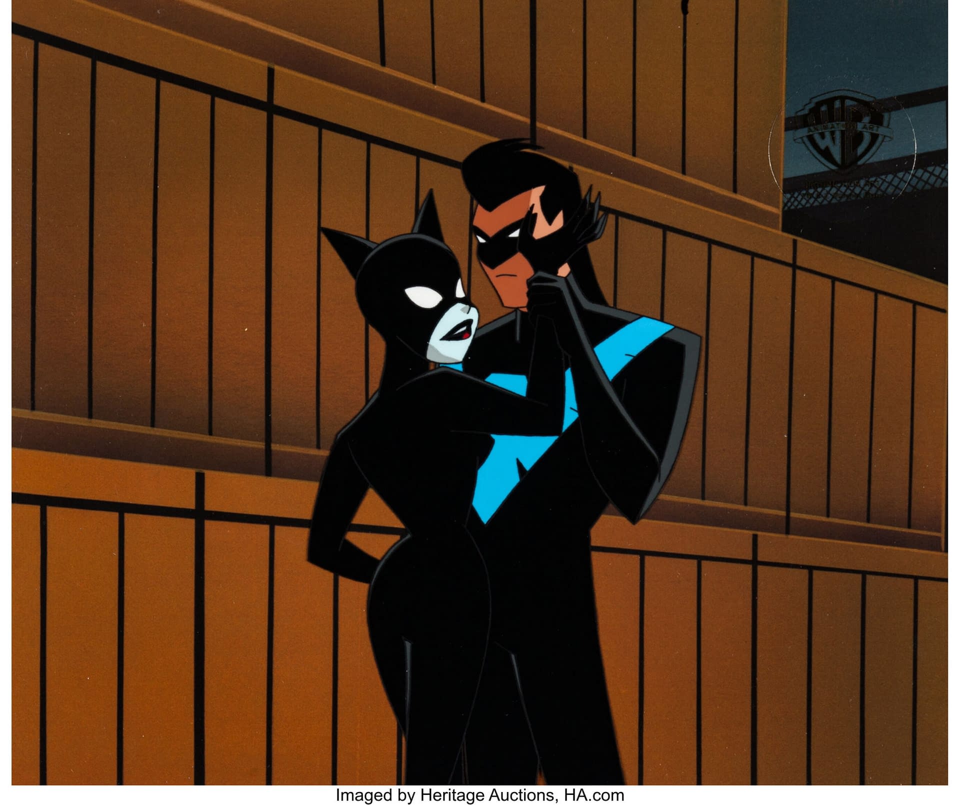 Batman: The Animated Series' Catwoman & Nightwing Get Close