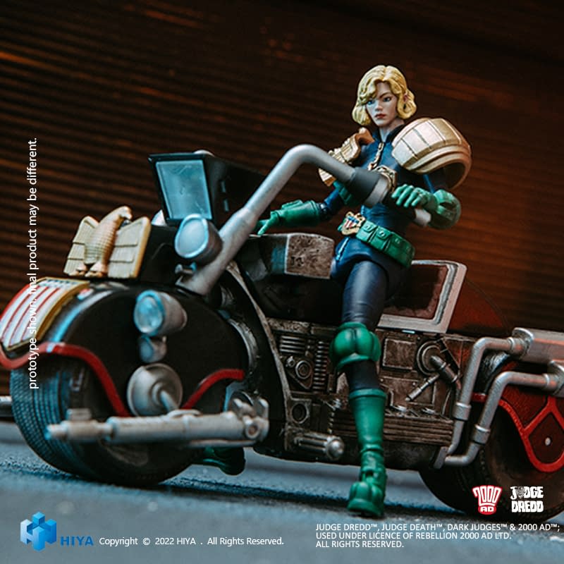 Hiya Toys Judge Dredd - Hall Of Heroes Judge Anderson Action Figure 1/18 Con Bara E Accessori