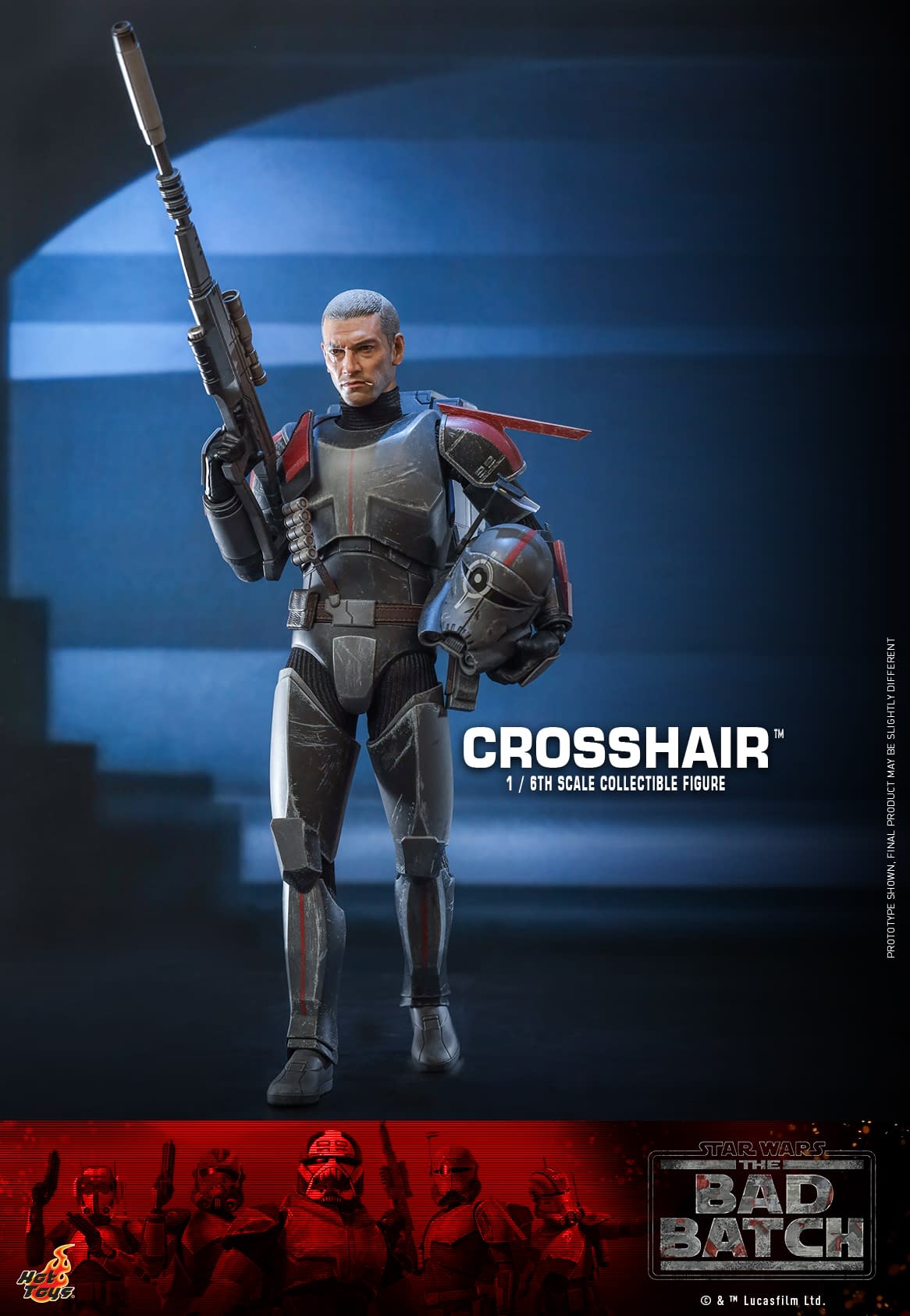 Star Wars: The Bad Batch Crosshair Takes His Shot with Hot Toys 
