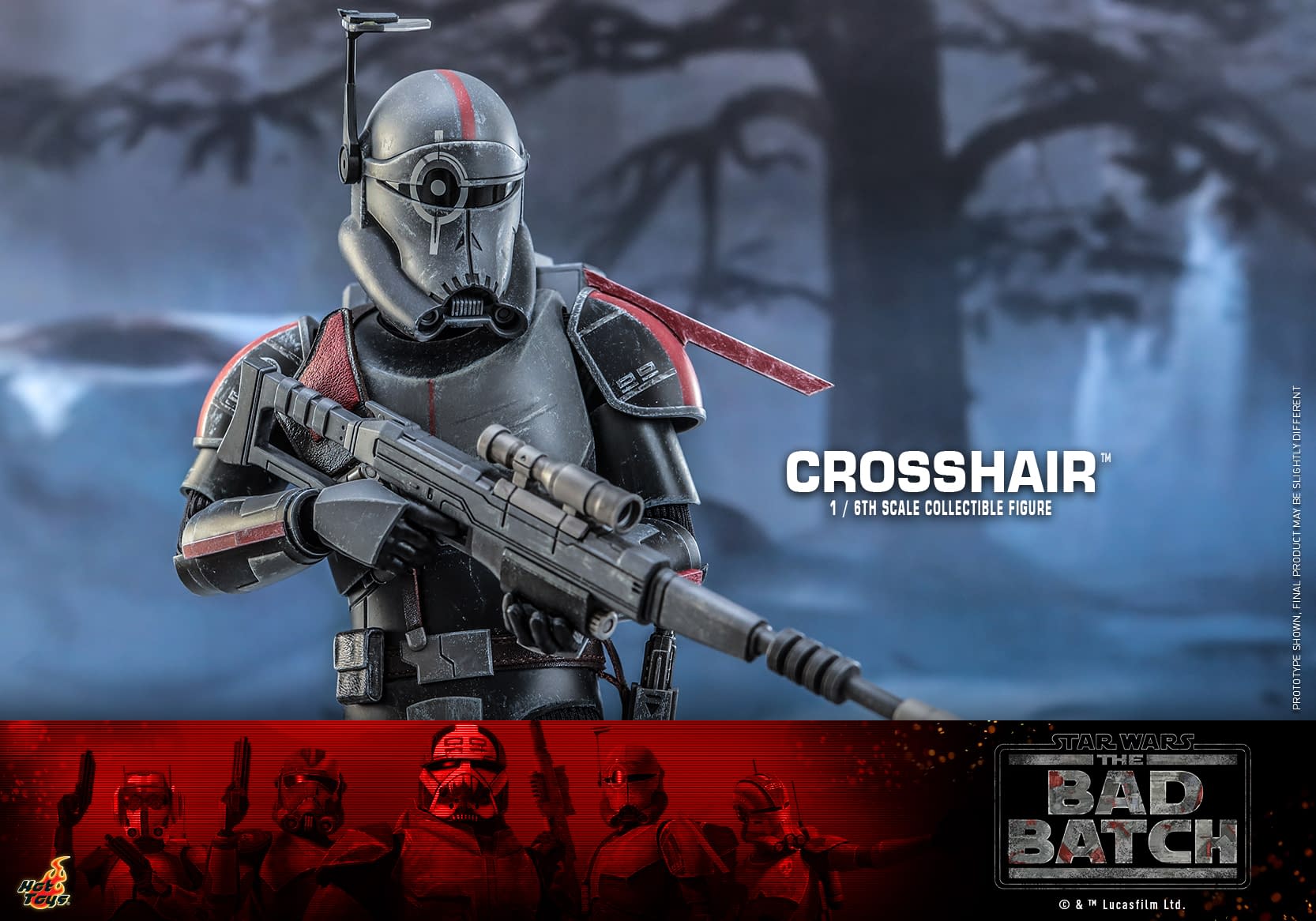 Star Wars: The Bad Batch Crosshair Takes His Shot with Hot Toys 