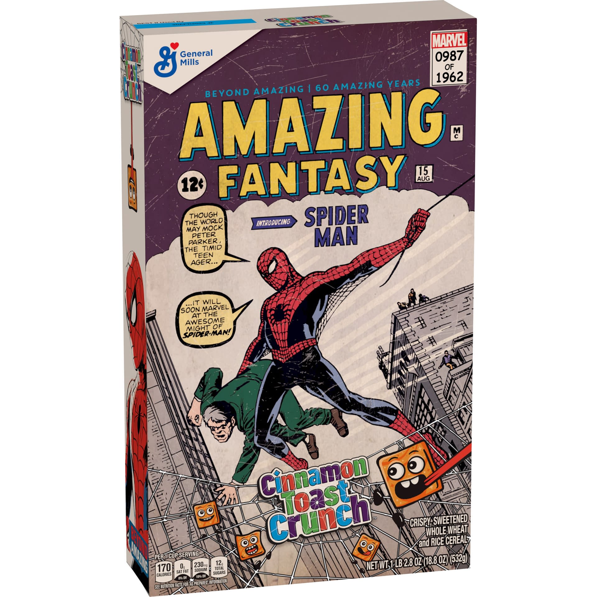Limited Edition Spider-Man x Cinnamon Toast Crunch Boxes Swing On In