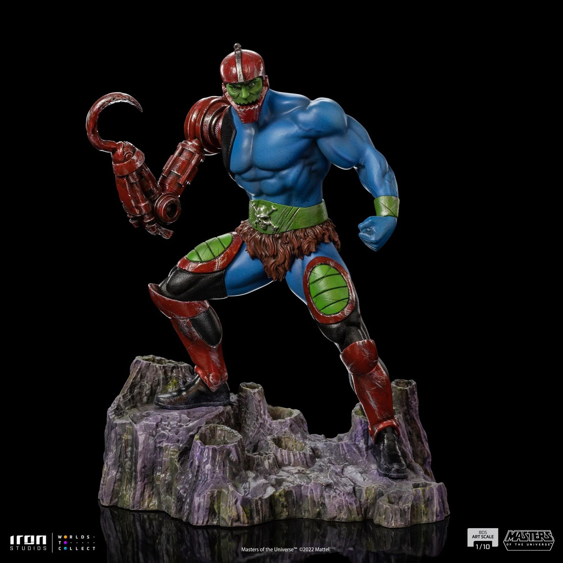 Masters of the Universe Trap Jaw Brings Some Heat to Iron Studios 