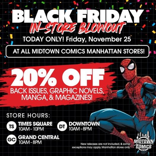 Black Friday Comic Stores