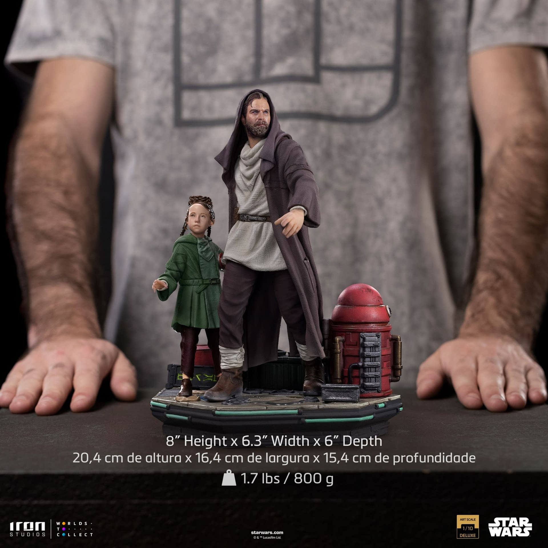 Obi-Wan Kenobi Saves Princess Leia with New Iron Studios Statue 