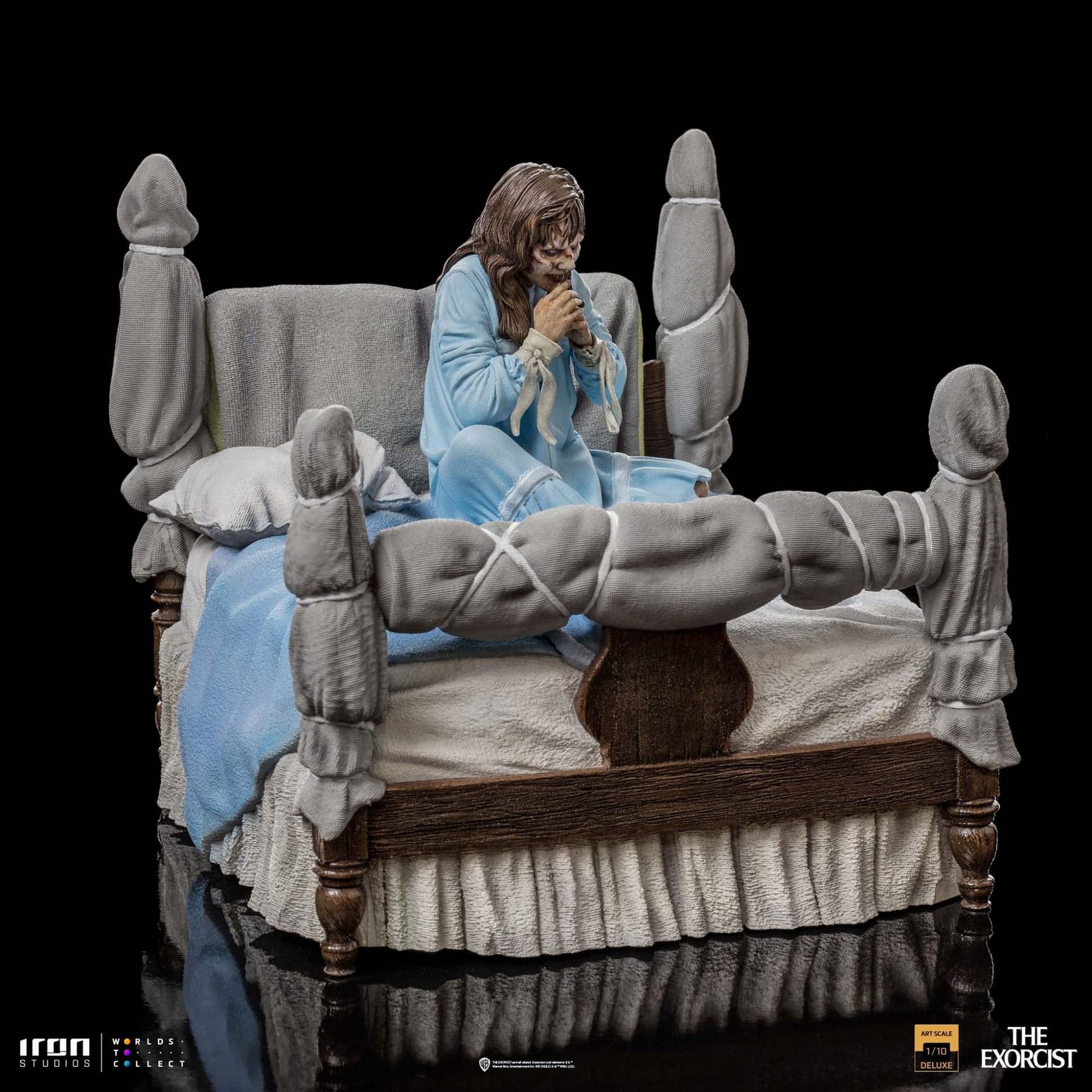 Embrace The Exorcist with Iron Studios Possessed Regan Statue 
