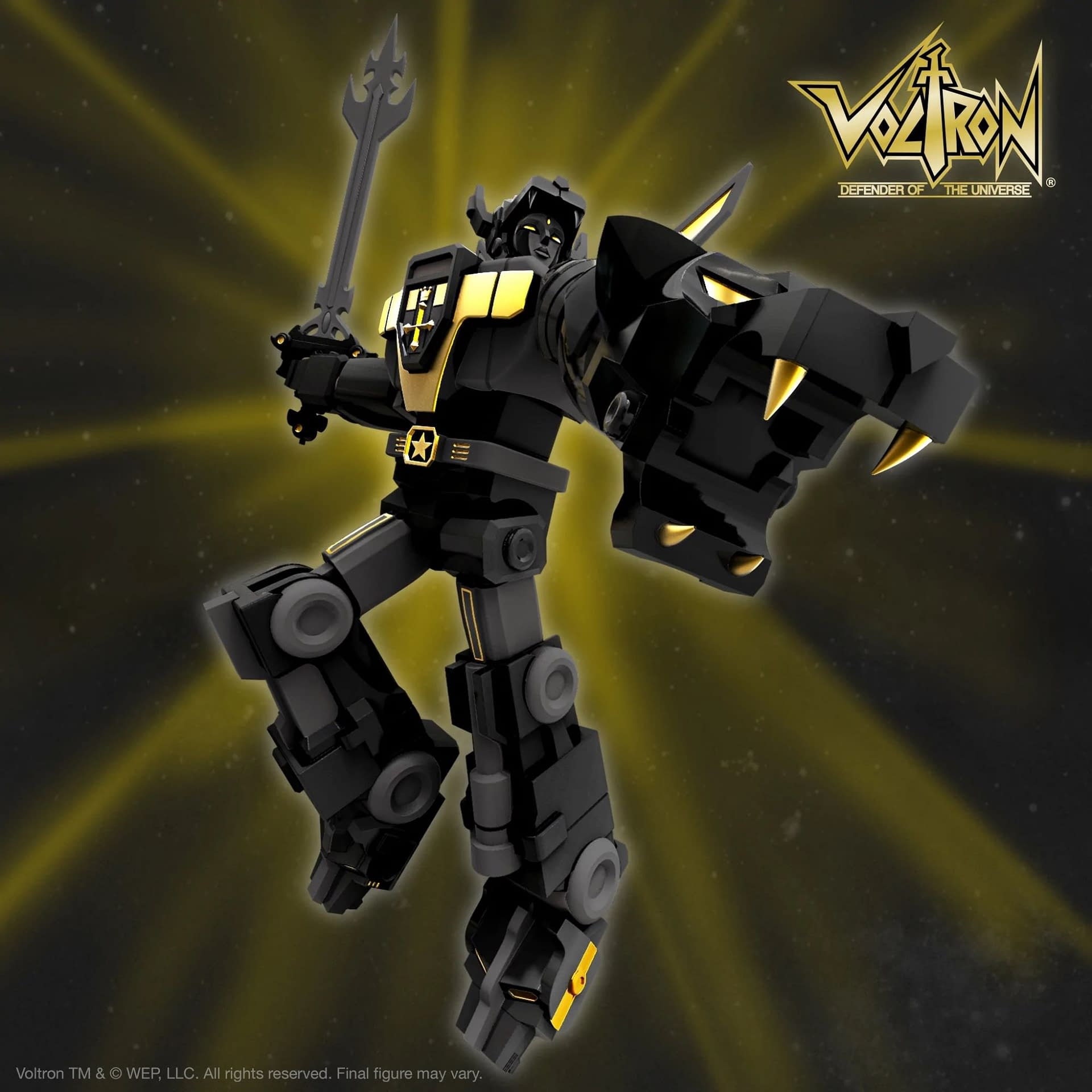 Super7 Unveils Voltron Defender Of The Universe Galaxy (Black & Gold)