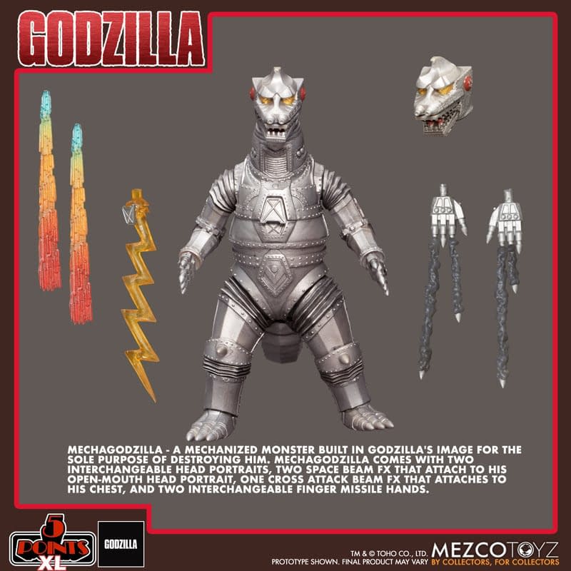 Godzilla Clashes with Mechagodzilla with Mezco's Newest 5 Points 