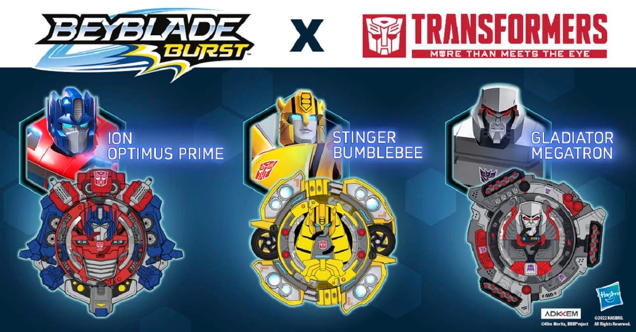 Maxim himmel en Beyblade Burst & Transformers Collab For Limited Edition Digital Tops