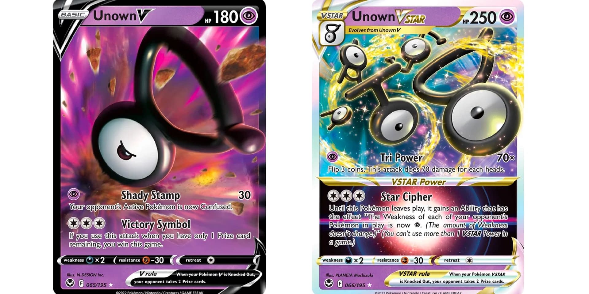 Unown VSTAR - Sword & Shield: Silver Tempest - Pokemon