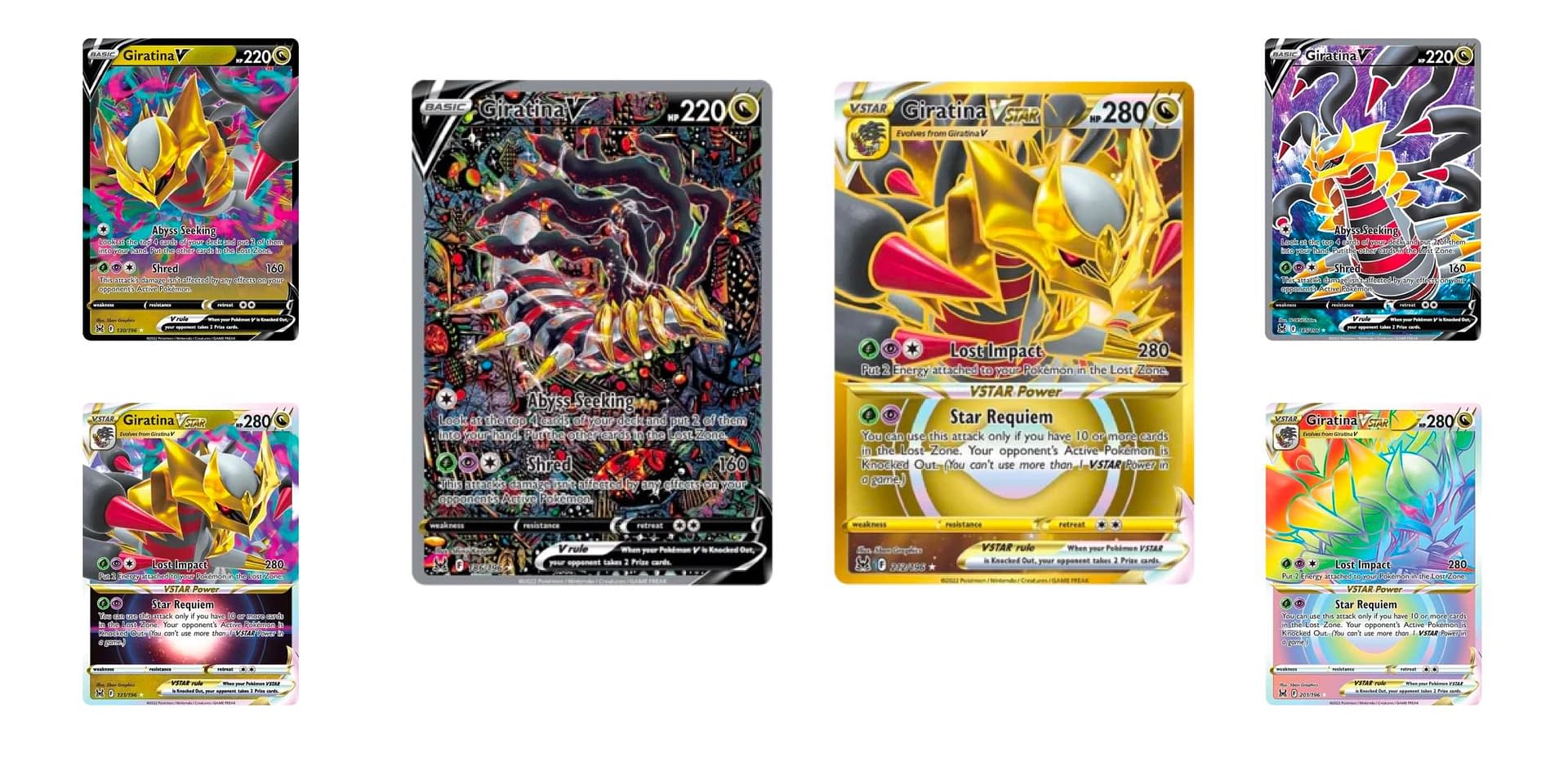 Carta Pokemon Giratina V Astro Rainbow