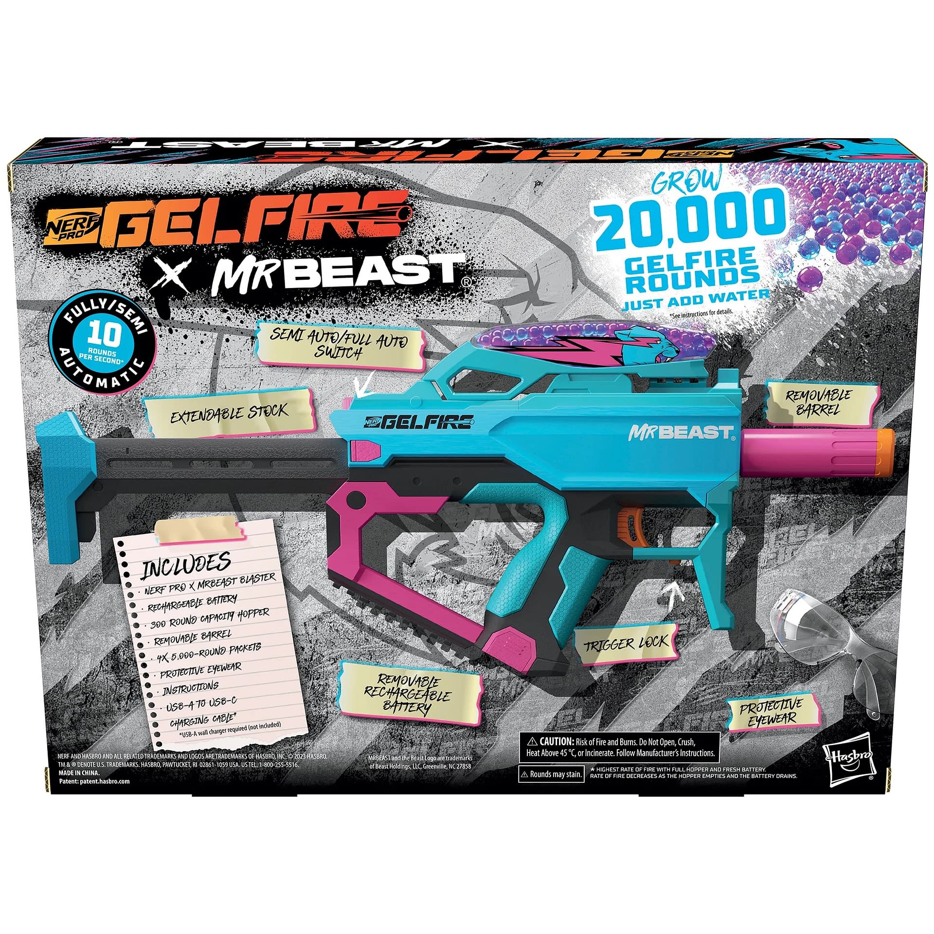 Special Edition MrBeast NERF Pro Gelfire Revealed from Hasbro 