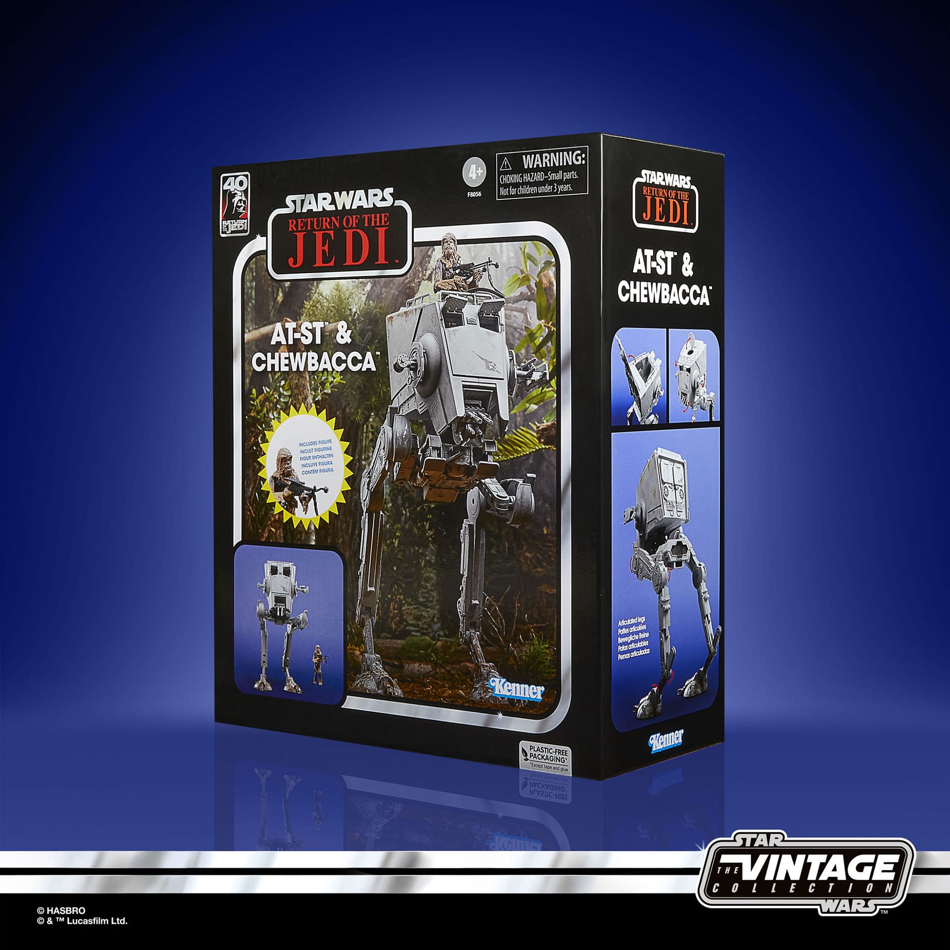 Hasbro Debuts Star Wars AT-ST & Chewbacca Vintage Collection Set 