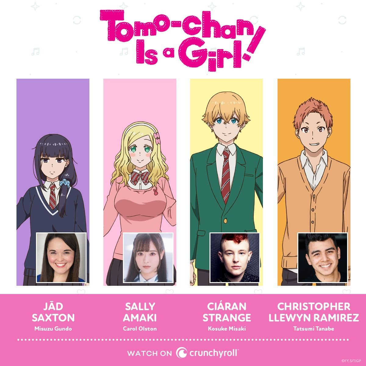 Tomo-chan Is a Girl! Crunchyroll English, Japanese Dubs Run Day/Date