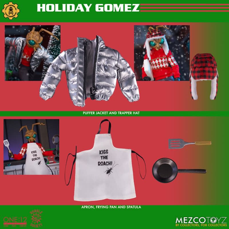 Rumble Society Holiday Gomez Has Returned with Mezco Toyz