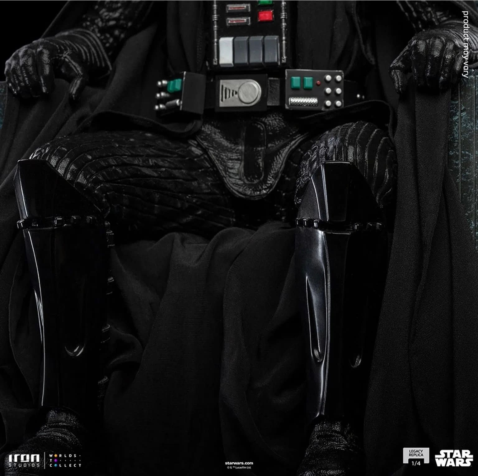Darth Vader Sits One His Throne with Iron Studios Next Star Wars Statue 