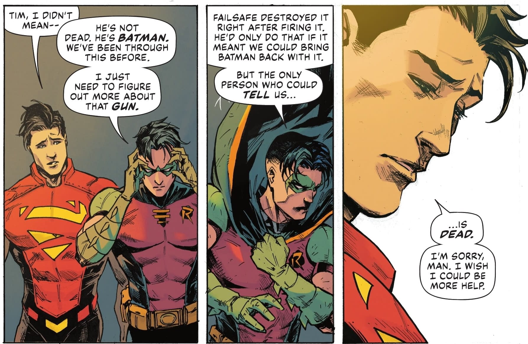 They should bring Tim Drake back from the dead and make him Red X