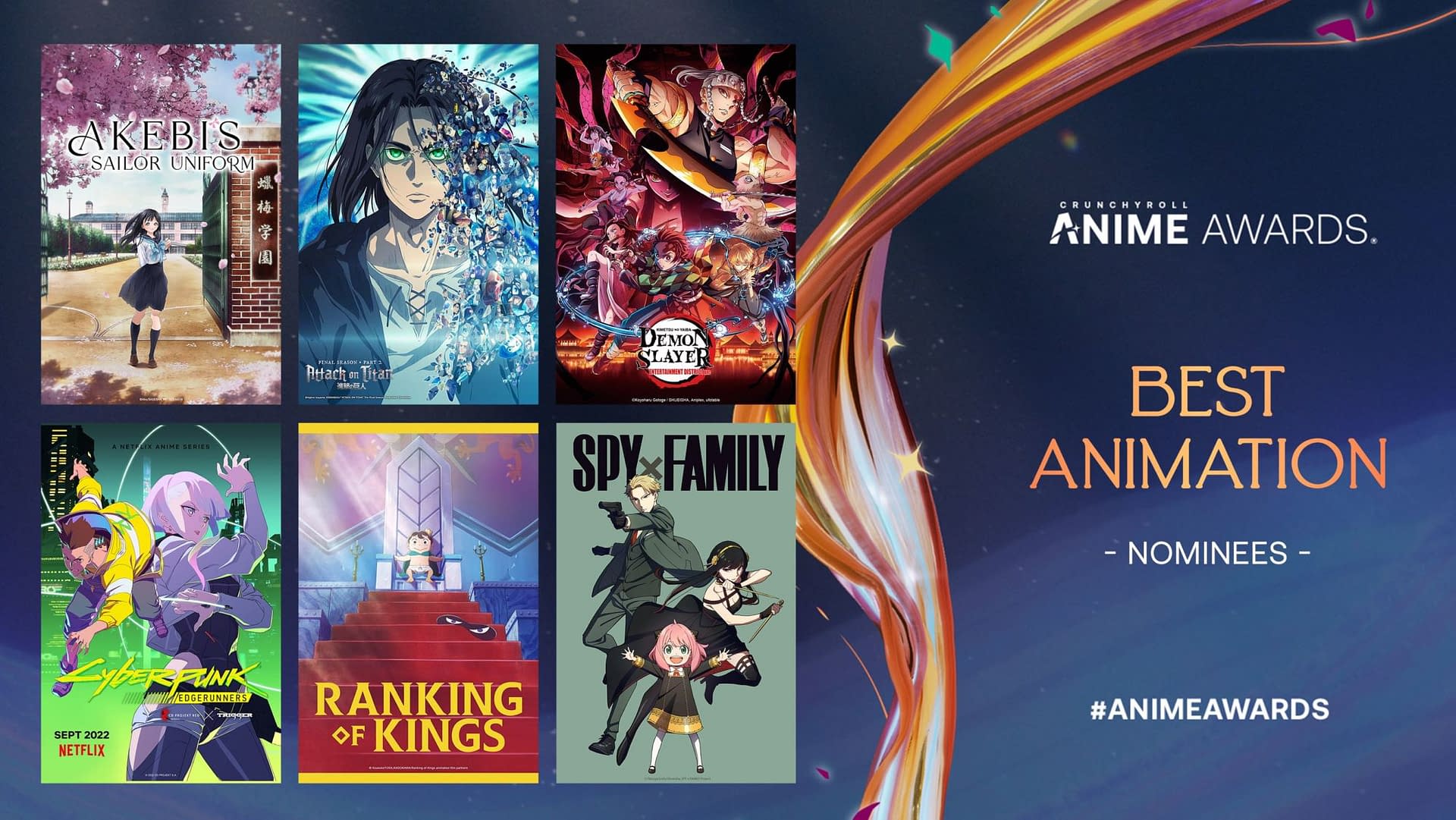 Confira os vencedores do Crunchyroll Anime Awards 2022! 