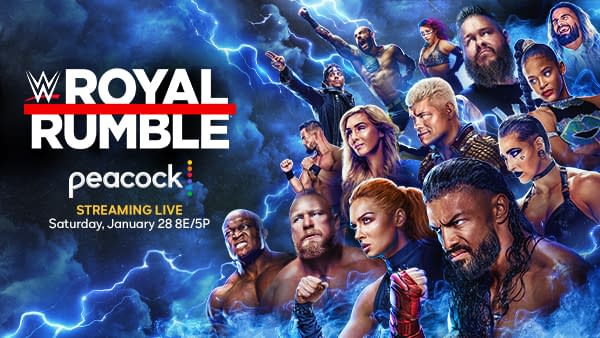 WWE Royal Rumble Peacock promo graphic