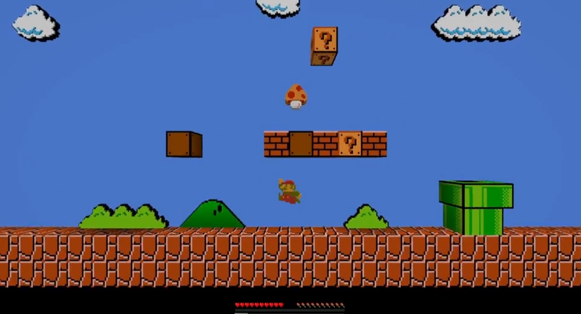 Paper Minecraft + Super Mario Mashup