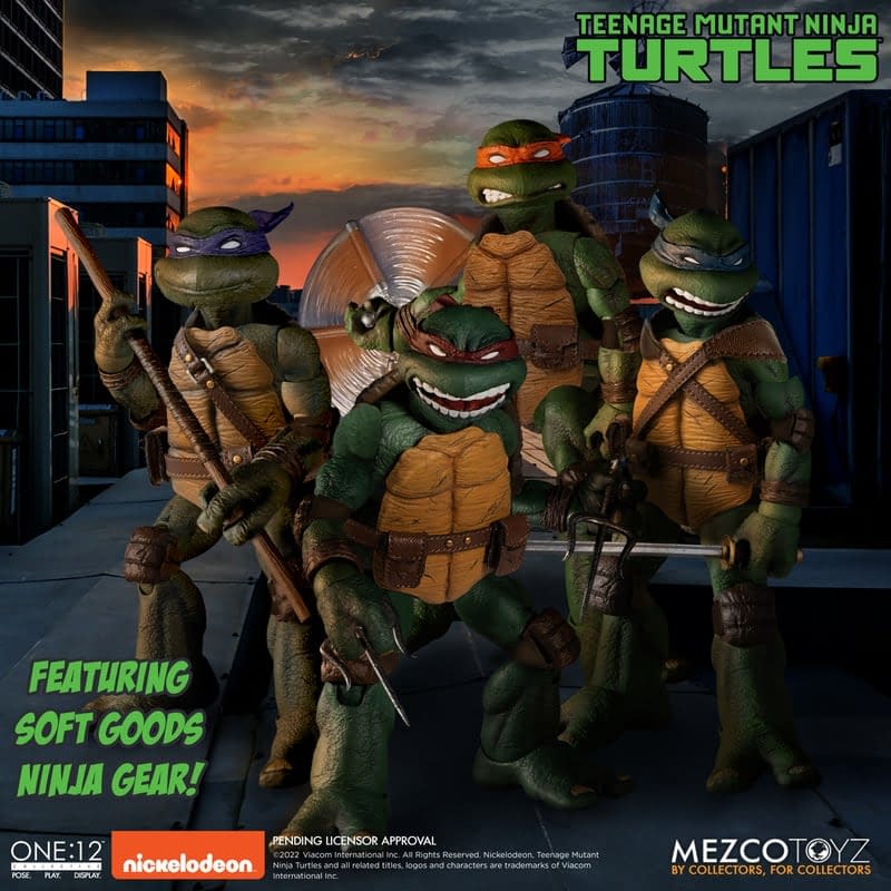 Teenage Mutant Ninja Turtles One:12 Set Revealed by Mezco Toyz