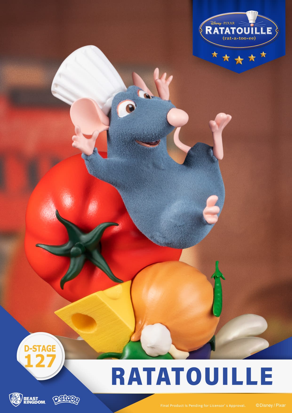 Remy Serves Beast Kingdom with New Disney's Ratatouille Statue 