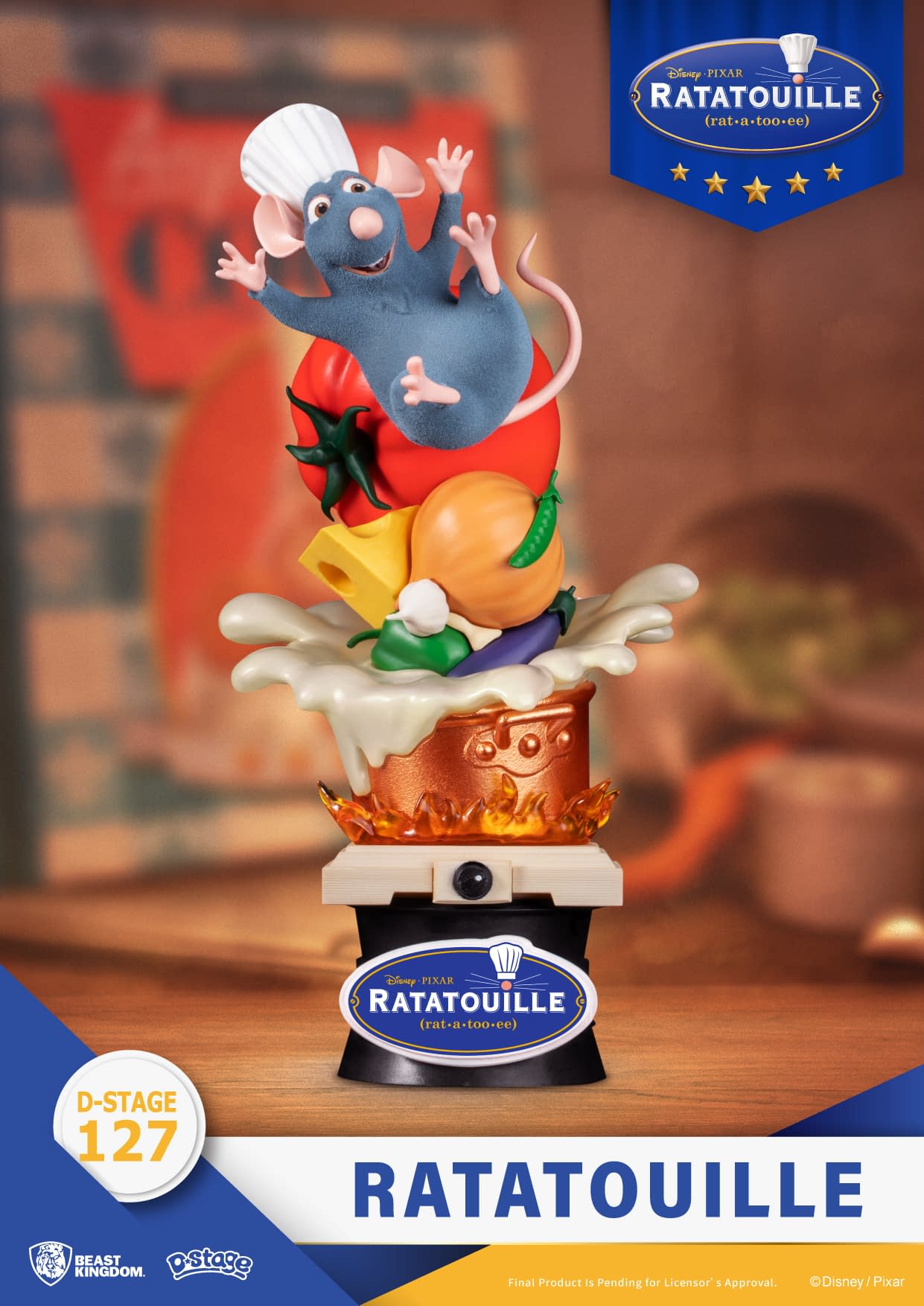 Remy Serves Beast Kingdom with New Disney's Ratatouille Statue 