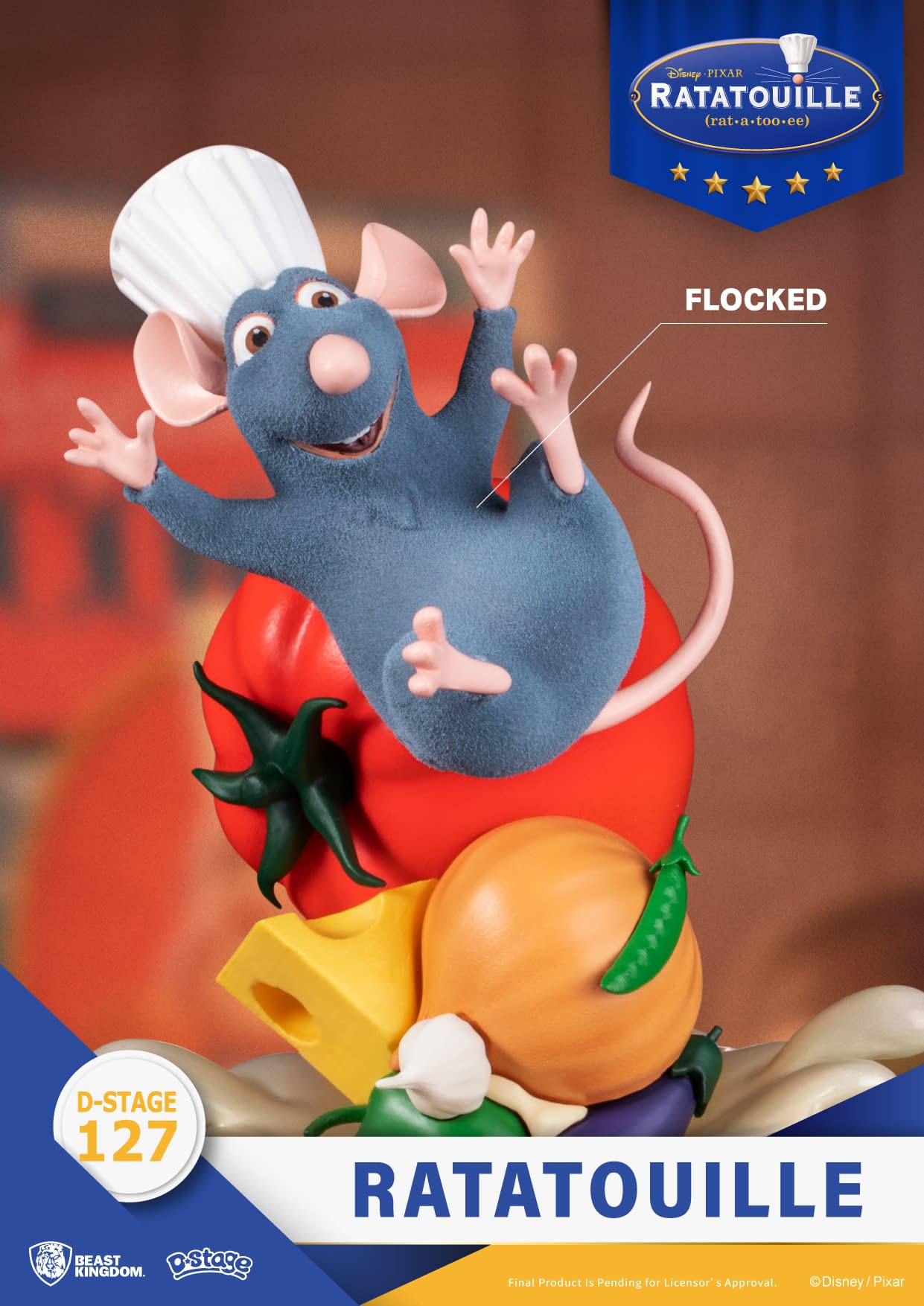 Remy Serves Beast Kingdom with New Disney's Ratatouille Statue 