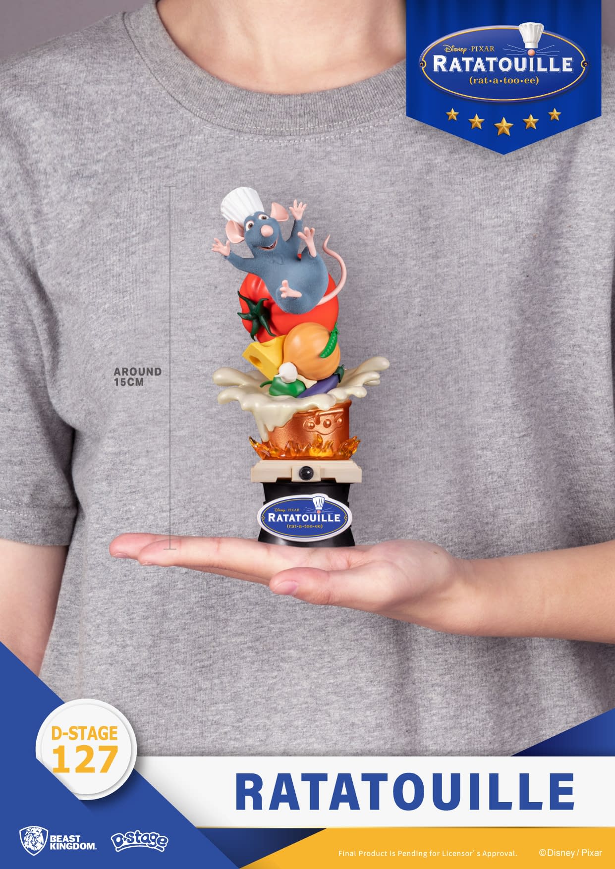 Remy Serves Beast Kingdom with New Disney's Ratatouille Statue 