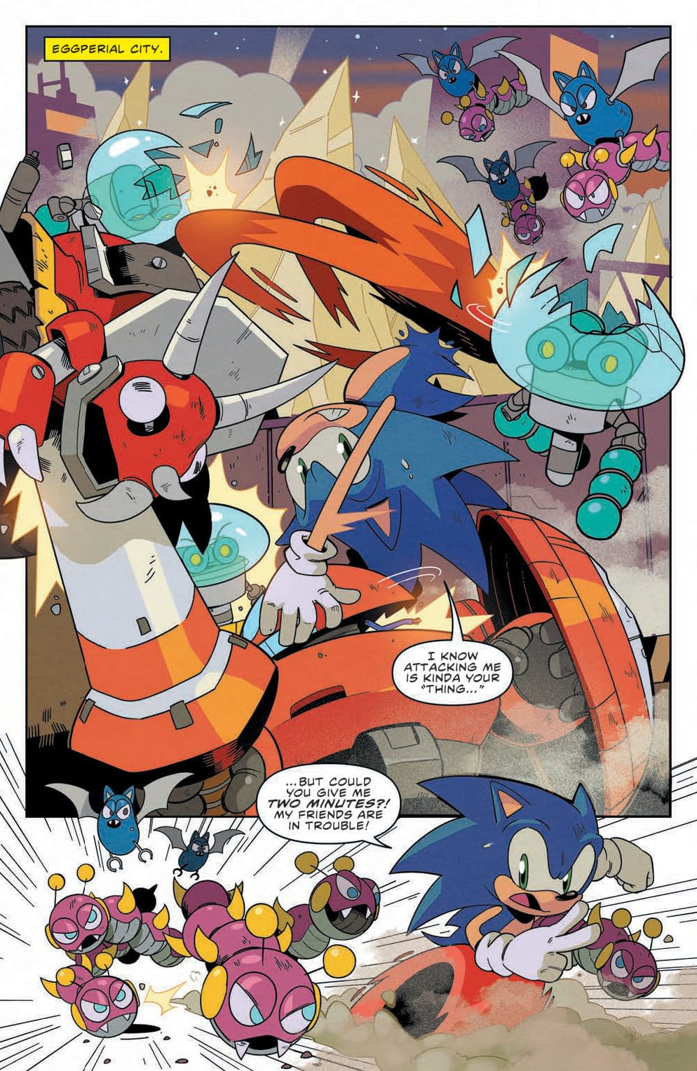 Interior preview page from Sonic the Hedgehog #58