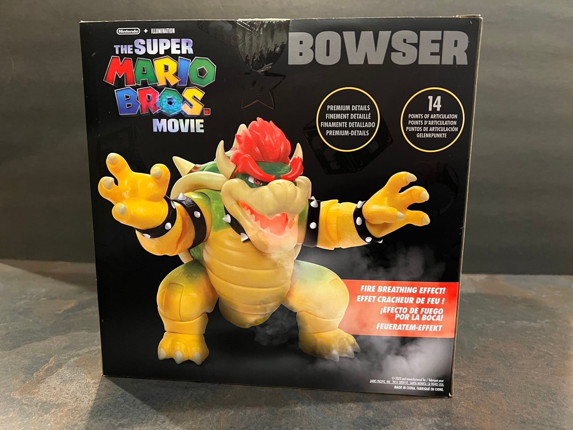 Super Mario Movie Fire Breathing Bowser Figur