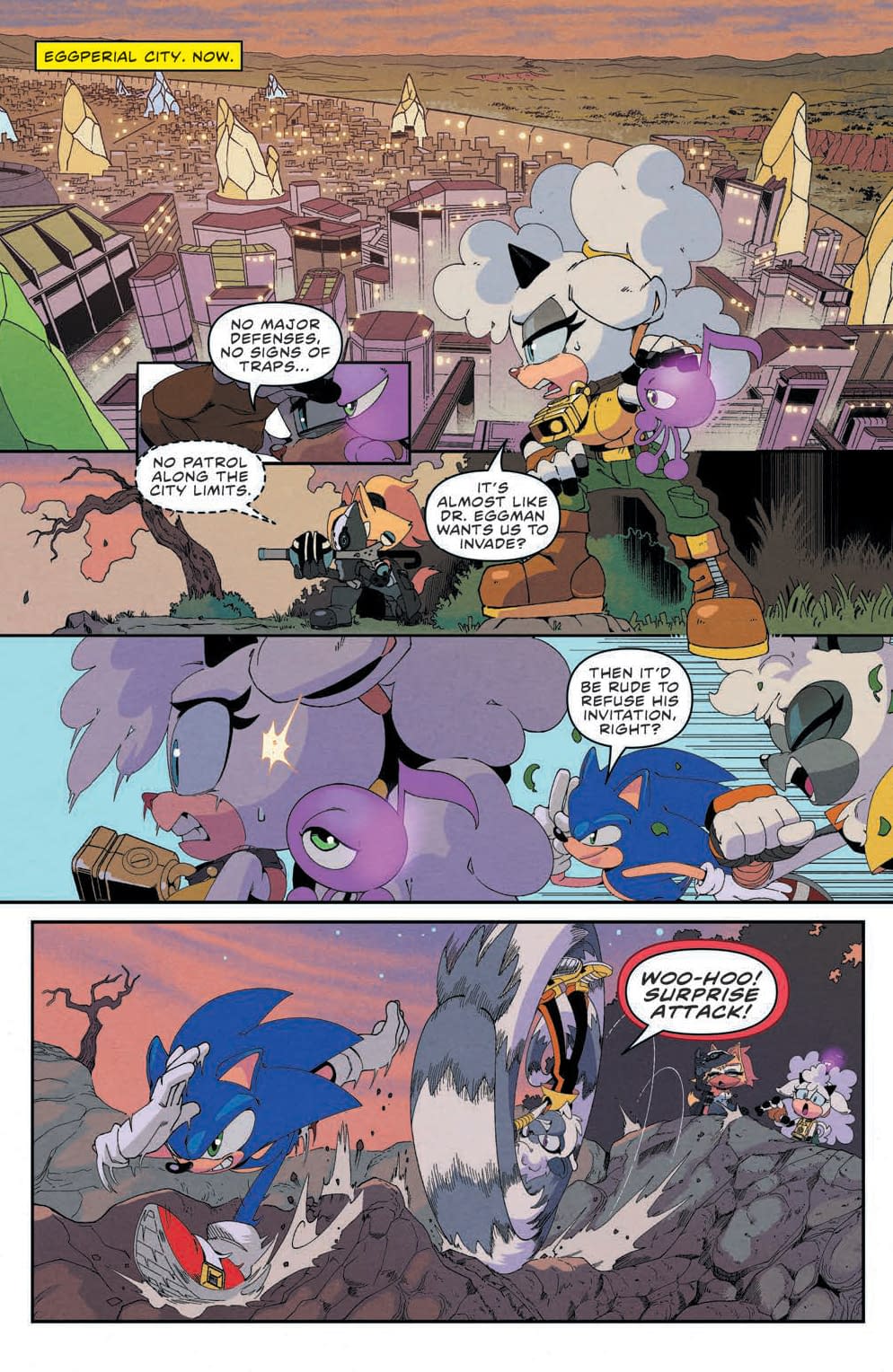 Sonic the Hedgehog #57 Preview: Next He'll Take Up Yoga