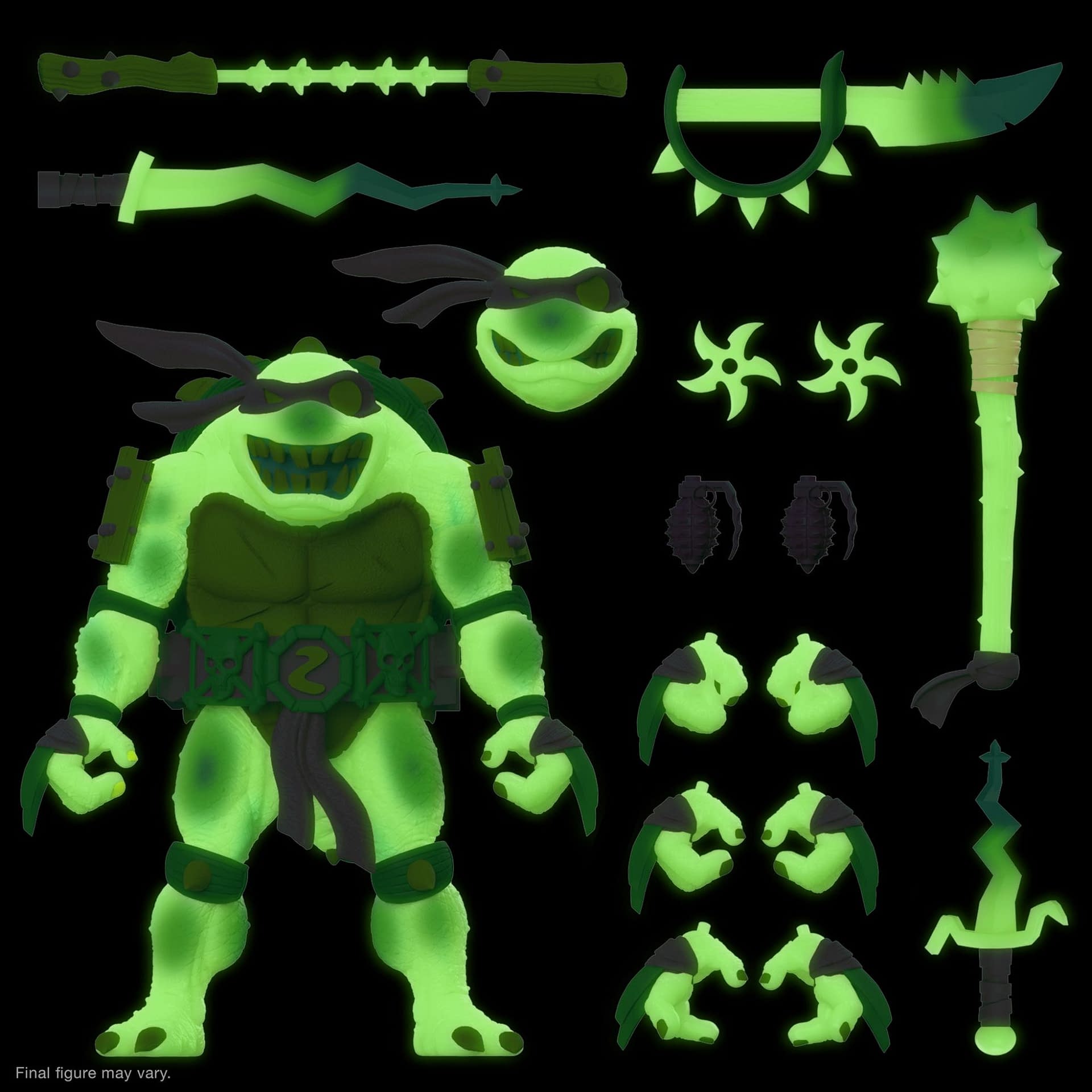 Exclusive TMNT Glow in the Dark Slash Figure Revealed by Super7