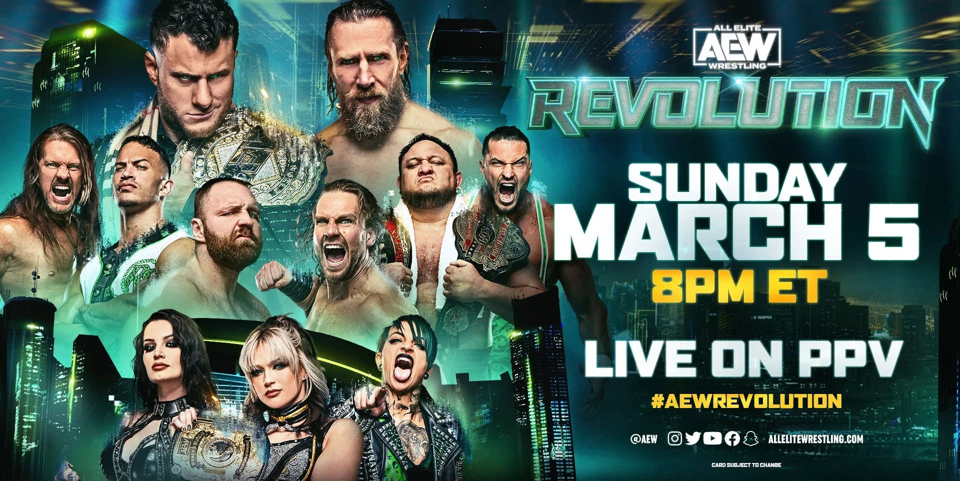 AEW Revolution 2023 PPV Preview Full Card, Start Time, How to Watch
