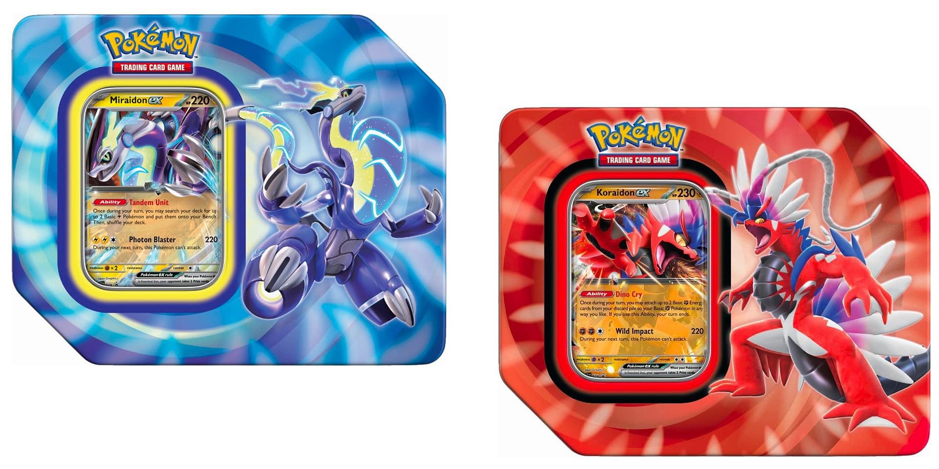 Pokemon Tin - Scarlet & Violet: Paldea Legends - Miraidon ex – The