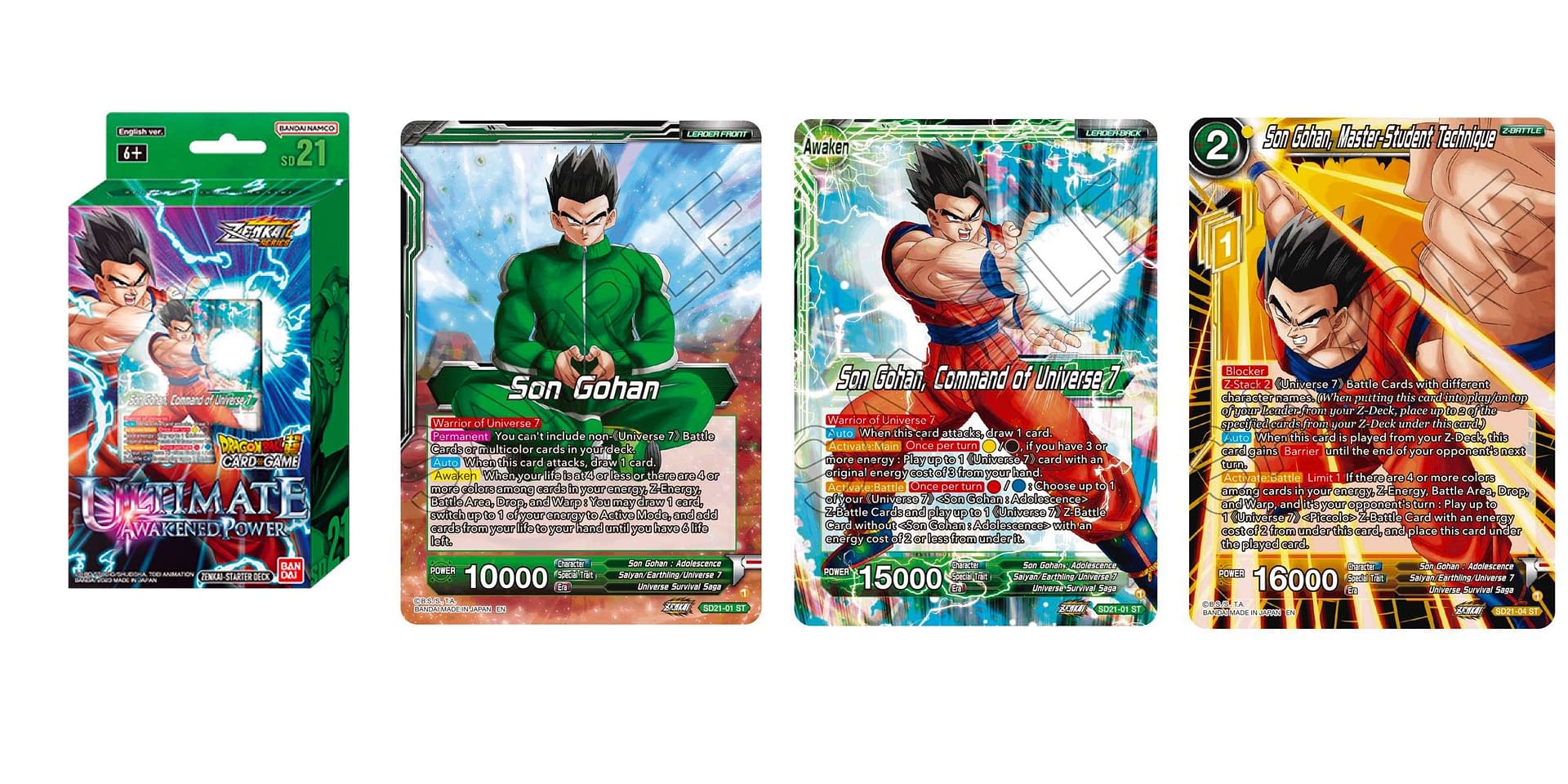 Dragon Ball Super Previews Power Absorbed Deck Gohan Leader