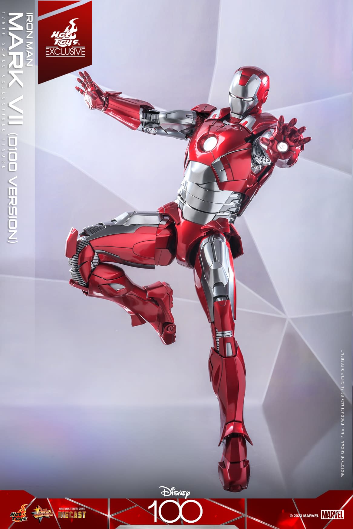 Hot Toys Deploys New Exclusive Iron Man Mark VII Disney 100 Figure 