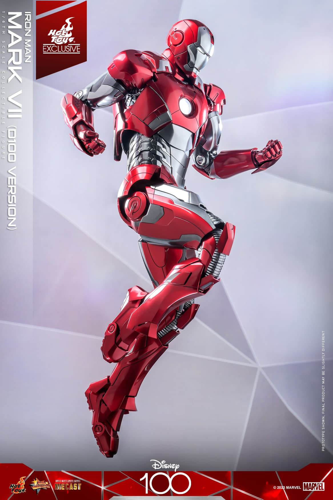 Hot Toys Deploys New Exclusive Iron Man Mark VII Disney 100 Figure 