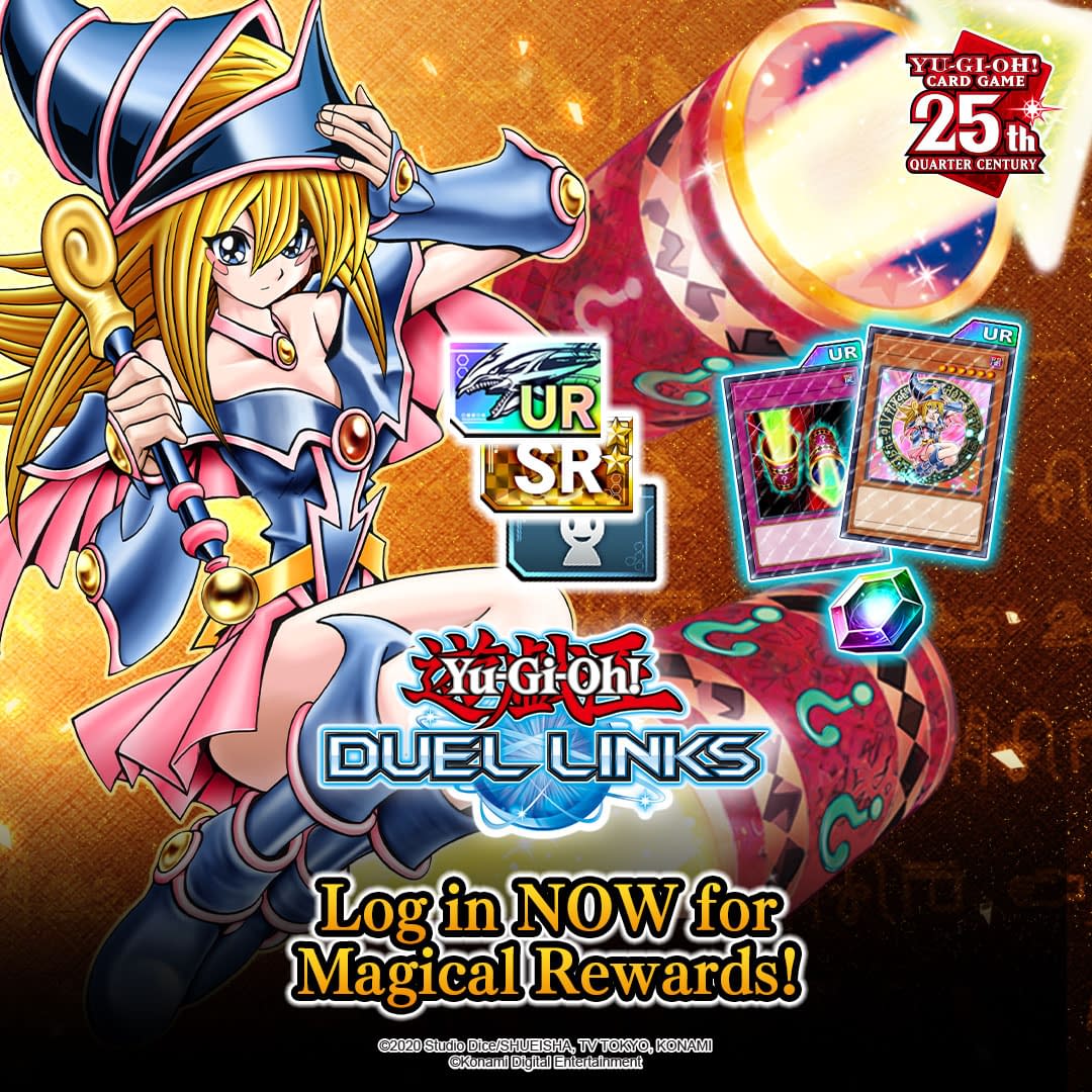 YuGiOh! Duel Links Receives Free Cards For The 25th Anniversary