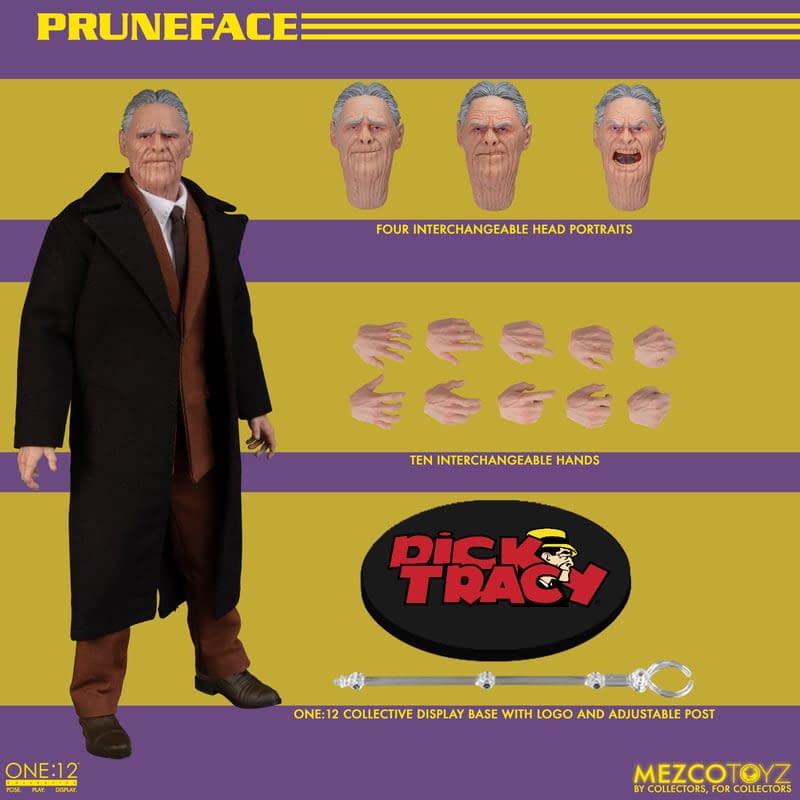 New Dick Tracy Adventures Await Mezco Toyz with One:12 Pruneface