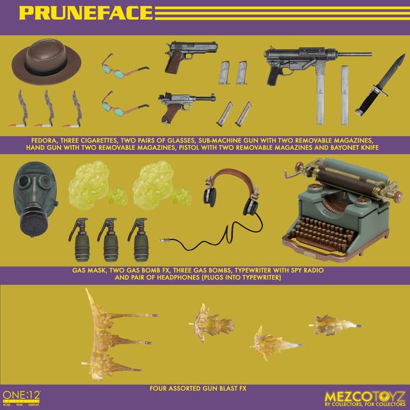 New Dick Tracy Adventures Await Mezco Toyz with One:12 Pruneface