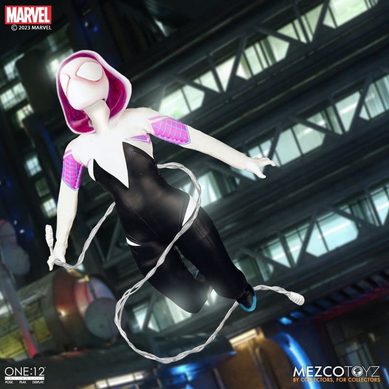 Ghost Spider aka Spider-Gwen Swings On In From Mezco Toyz