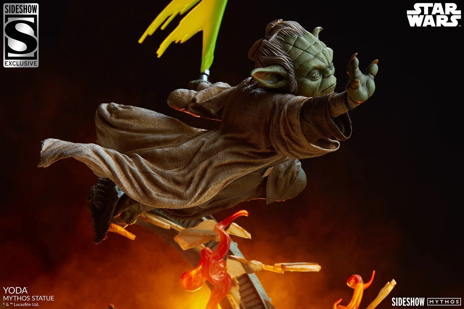 Enter the Star Wars Mythos with Sideshow Collectibles New Yoda Statue 