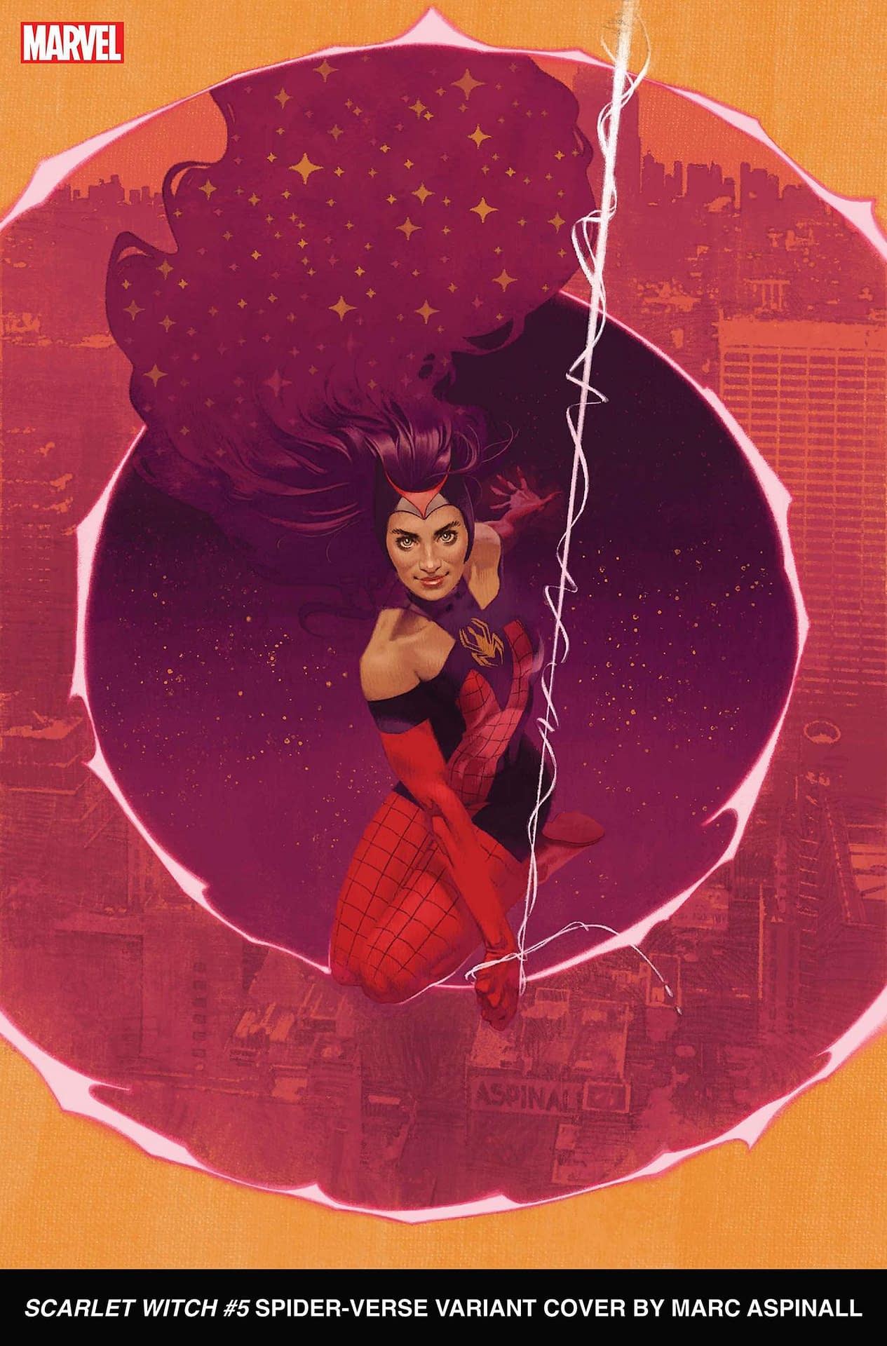 The Scarlet Witch and Scythia battle in SCARLET WITCH #5 - GoCollect