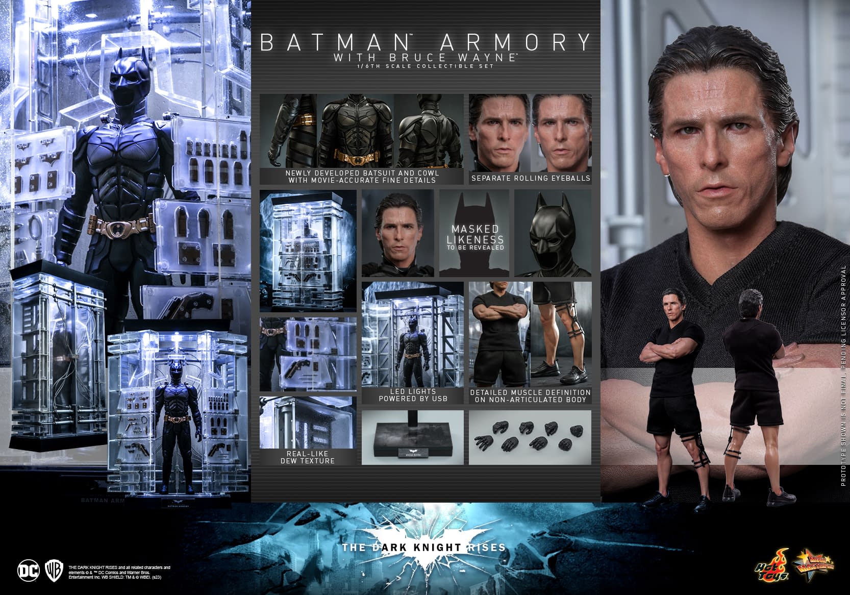 The Dark Knight Rises Batman Armory Comes to Life from Hot Toys